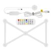 LED WIFI Graffiti Bluetooth Smart Splicing Quantum Light DIY Atmosphere Lighting With Remote Control, US Plug, 6 pcs /Set, 9pcs /Set