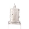 LED Transparent Glowing Candle Lights Simulation Electronic Candle, 4.7x8cm With Base, 4.7x9.5cm With Base, 4.7x11cm With Base, 6pcs 3.6x5cm Without Base, 6pcs 3.6x6.5cm Without Base, 6pcs 3.6x8cm Without Base