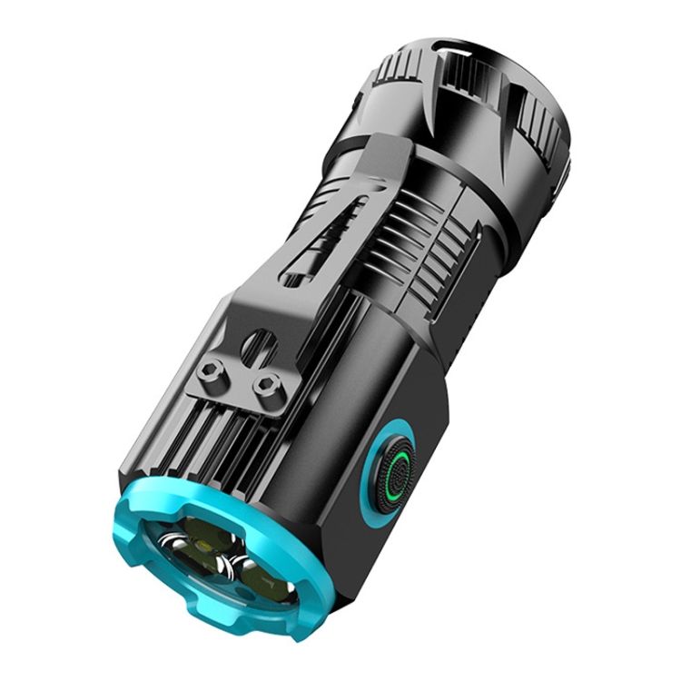Mini Outdoor Dual Light Source Magnetic Hat Clip Multifunctional Portable Flashlight, X26