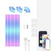 12V RGBIC Splicing Wall Light Intelligent Remote Control Indoor Decorative Ambient Lights, 4pcs+3 Corners Bluetooth, 8pcs+4 Corners Bluetooth, 4pcs+3 Corners WiFi, 8pcs+4 Corners WiFi