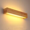 LED Solid Wood Wall Lamp Bedroom Bedside Lamp Corridor Wall Lamp, 35cm, 45cm, 55cm