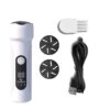 Electric Foot File Pedicure Kit Waterproof Feet Callus Remover, White, Kit 1 White, Kit 2 White, Matte Black, Kit 1 Black, Kit 2 Black