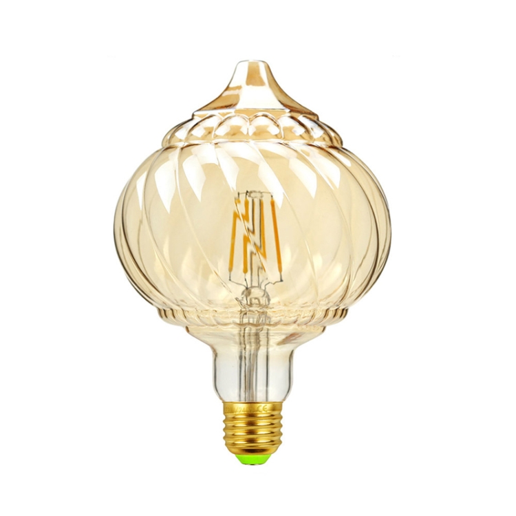 E27 Screw Port LED Vintage Light Shaped Decorative Illumination Bulb, Pointed Pumpkin, G125 Inner Pineapple Gold, G125 Inner Pineapple Transparent, G125 Watermelon Gold, G125 Watermelon Transparent, Straw Hat Gold, Strawberry Gold