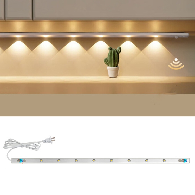 220V CN Plug Motion Sensor Wardrobe Cabinet Lamp LED Light Bar, Warm White 30cm, Warm White 40cm, Warm White 50cm, Warm White 60cm, Warm White 70cm, Warm White 80cm, White 30cm, White 40cm, White 50cm, White 60cm, White 70cm, White 80cm