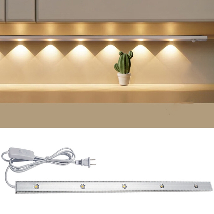 220V CN Plug Wardrobe Cabinet Lamp LED Light Bar With Button Switch, 30cm, 40cm, 50cm, 60cm, 70cm, 80cm