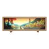 Touch Control Wooden Acrylic Atmosphere Lightbox Decoration Painting Night Light, Warm Light, 3 Color Light