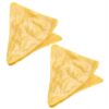 2pcs Potato Chip Sealing Clips Faux Shape Fun Handbook Decoration Food Bag Storage Clips, Triangle, Round