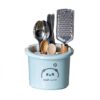 Multifunctional Household Chopsticks Spoon Storage Rack Double-layer Kitchen Drain Holder, Dark Blue, Light Blue, Pink
