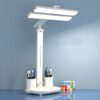 Double Head Horizontal Desk Lamp 3 Light Color Reading Lamp, Plug-in Basic Model, Charging Basic Mold, Plug-in Clock Model, Charging Clock Model, Plug-in Fan Clock Model, Charging Fan Clock Model