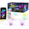 Bluetooth Outdoor Roof Lights Colorful Waterproof Smart Control Holiday Lights, 15m 30 Lights, 30m 60 Lights
