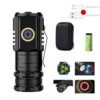 3LED Mini Flashlight Rechargeable Waterproof Torch with Tail Magnet & Battery, S350, S400
