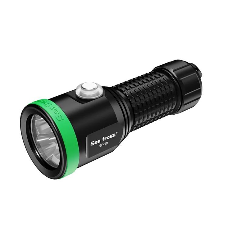 Sea Frogs  SF-30 100m/325FT Underwater Video Light 3000 lm Diving Flashlight, SF-30