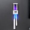 Rechargeable UV Toothbrush And Cup Sterilizer Wall Mount - Drill-Free Installation For Single User