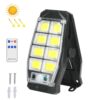 Solar Waterproof Clip-On Wall Light Outdoor Garden Fence Light Motion-Sensing Pathway Lamp, 8 Cells COB Remote Control, 8 Cells LED Remote Control, 2 Cells LED, 2 Cells COB