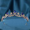 Baroque Crystal Tiara for Women Vintage Rhinestone Queen Crown Princess Headpiece for Wedding, Prom, Birthday Party, Pageant, Bridal Hair Accessories