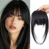 Women Invisible Seamless Realistic Bangs Wig Piece Hair Replacement