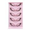 5pairs Fox Eye Slanted Voluminating False Eyelashes, End Extended Black Stem Stage Makeup Lashes, AQ-02