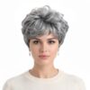 Women Short Curly Wig Cap