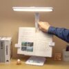 Xiajule Multifunctional Bookshelf Eye-Caring Desk Lamp, Adjustable Brightness LED Bedroom Reading Light