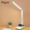 Xiajule Three-Color Temperature LED Folding Eye-Caring Desk Lamp, USB Stepless Dimmable Reading Light For Bedroom Dormitory, Plug-in, Rechargeable 500mAh, Rechargeable 800mAh, Rechargeable 1200mAh