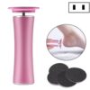 Electric Foot File Speed Adjustable Sandpaper Discs Callus Remover Pedicure Fast Remove Feet Hard Cracked Dry Dead Skin Tool, US plug, EU plug, UK plug