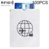 100pcs Aluminum Foil Anti Theft RFID Blocking Sleeve Passport Passbook Protector, Size: 13.5*10.5cm