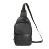 6023 Casual Litchi Texture Soft Face Full-grain Cowhide One Shoulder Crossbody Bag for Men, Black, Coffee, Red, Brown