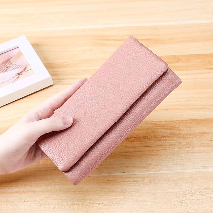 3591C Multi-function Litchi Texture Leather Wallet Large-capacity Purse