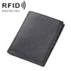8235 Antimagnetic RFID Multi-function Crazy Horse Texture Leather Wallet Passport Bag