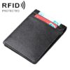 9037 Antimagnetic RFID Crazy Horse Texture Leather Wallet Billfold for Men and Women