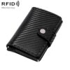 KB237 Carbon Fiber Texture RFID Aluminum Alloy Multi-card Wallet