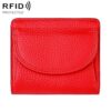 Simple RFID Genuine Leather Mini Wallet