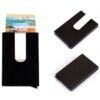 Frosted Antimagnetic Solid Color Credit Card Holder Money Clip Wallet, Size: 10*6.6cm, Black, Coffee, Blue, Red, Yellow
