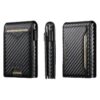 The Suteni carbon fiber pattern button automatically pops out the veneered printed card box