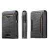 The Suteni denim pattern button automatically pops out the veneered printed card box