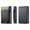 The Suteni carbon fiber pattern button automatically pops out the elastic band card box