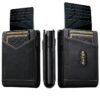 Suteni Oil Wax Pattern Multi-Card Slot Wallet Card Holder