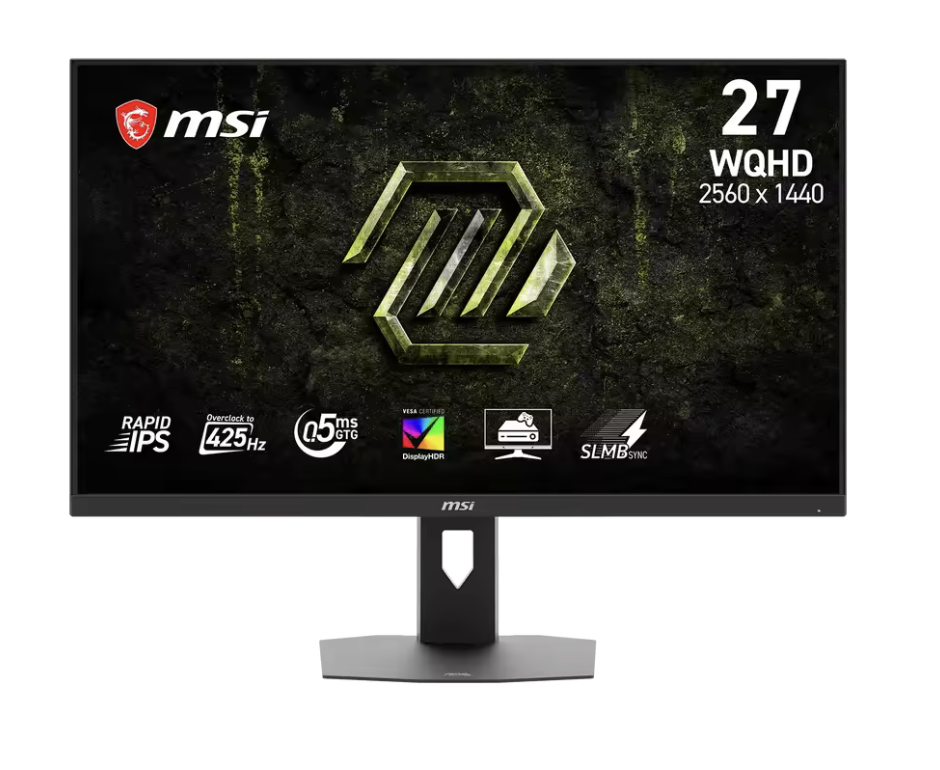 MSI MAG 276QP42 425Hz Rapid IPS IPS Screen 2K 0.5ms with DisplayHDR 400 Certified Ergonomic Stand for Gaming PC Monitor