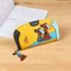 Cute Stitching Puppy Zipper Wallet Long Clutch Bag Ladies Wallet