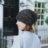 Thin Breathable Lace Wrap Cap Golden Dripping Turban Hat