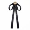 Professional Collar Black Bow Tie Shirt Accessories for Women