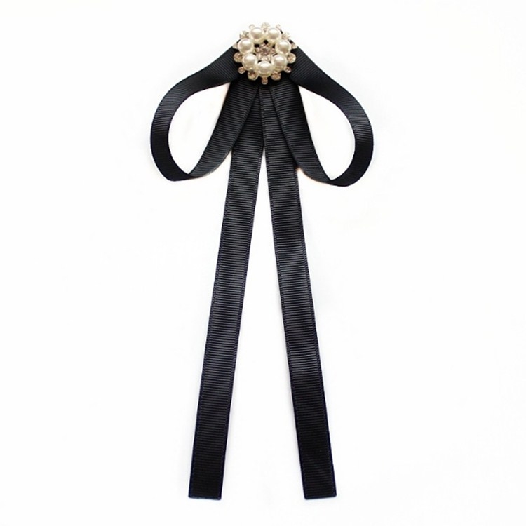 Professional Collar Black Bow Tie Shirt Accessories for Women