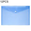 12 PCS A4 Clear Document Bag Paper File Folder Stationery School Office PP Case
