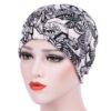 Women Floral Cotton Turban Hat Wrap Cap, M(56-58cm)