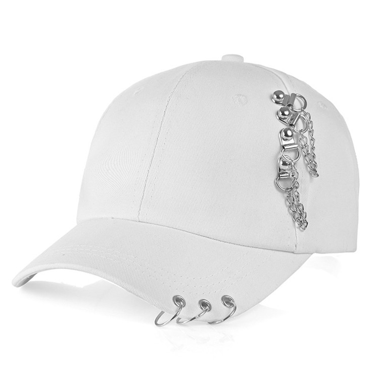 Personality Chain Hoop Baseball Cap, Adjustable