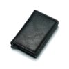 Automatic Elastic Card Type Anti-magnetic RFID Anti-theft Retro Card Package Universal Leather Metal Wallet