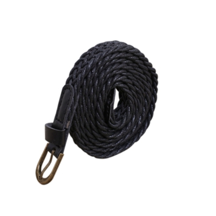 Womens Brief Knitted Candy Colors Braid Belt Female Belt For Dress, 105-110cm