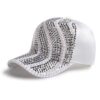 Rhinestone Personality Cap Women Spring And Summer Baseball Cap All-Match Hat, M(56-58cm)