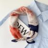 Age-Reducing Cartoon Cat Pattern Parent-Child Silk Scarf Autumn And Winter Children Silk Scarf, 53 x 53cm