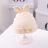 MZ9925 Letter Embroidery Pattern Newborn Skullcap Fall and Winter Baby Thick Warm Cotton Caps, About 15.5cm